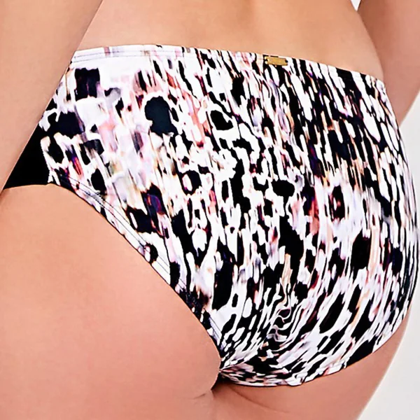 Slip de bain froncée animal print Panache Maillot