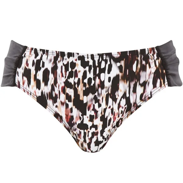 Slip de bain froncée animal print Panache Maillot