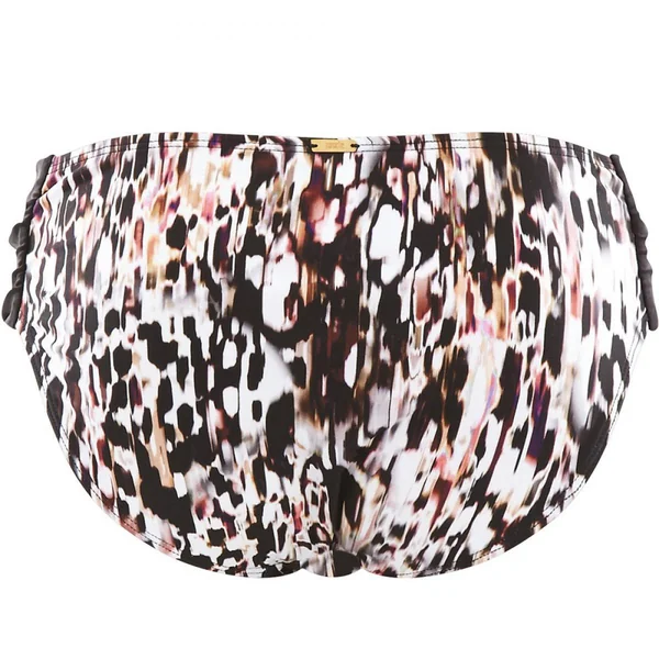 Slip de bain froncée animal print Panache Maillot