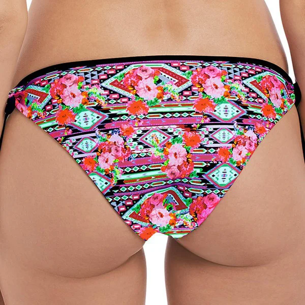 Slip de bain italien noué Rose Freya Maillots