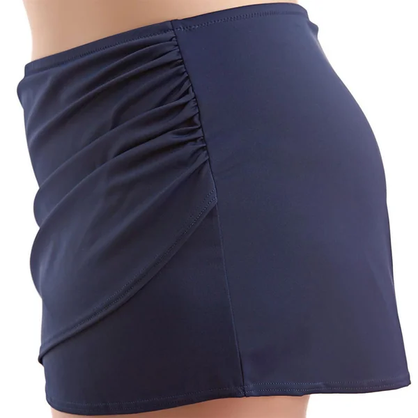 Slip de bain jupette twistée - Bleu Nuit Elomi Bain