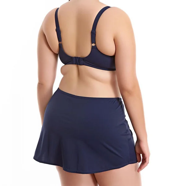 Slip de bain jupette twistée - Bleu Nuit Elomi Bain