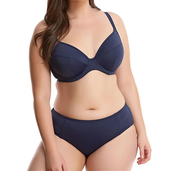 Slip de bain mi-couvrant - Bleu Nuit Elomi Bain