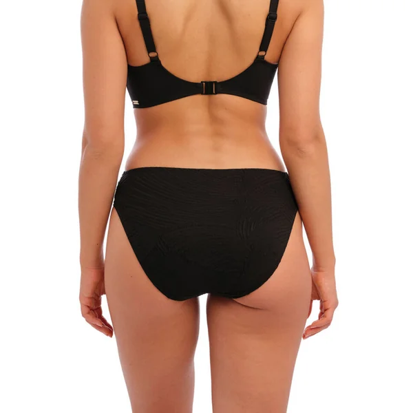 Slip de bain mi-couvrant côtés plissés - Noir Fantasie Bain Ottawa