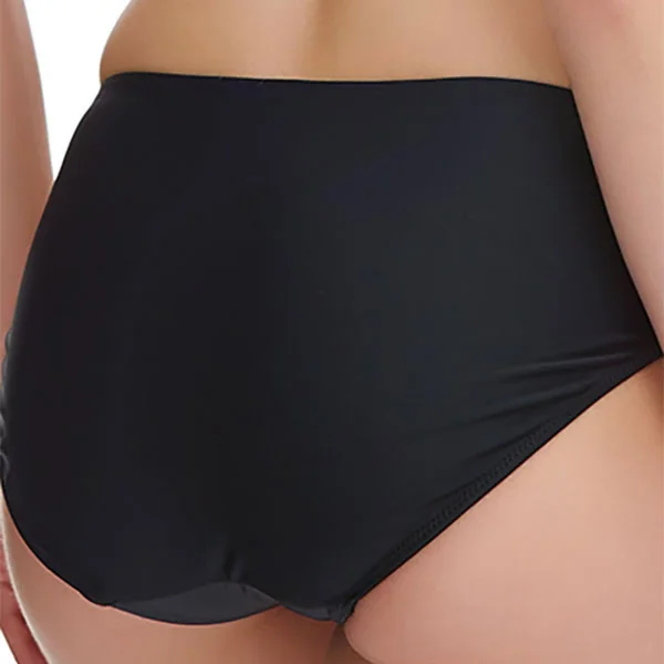 Slip de bain mi-couvrant imprimé - Noir BEZIERS Fantasie Bain