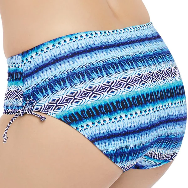 Slip de bain mi-couvrant jambes réglables Imprimé - Bleu Fantasie Bain