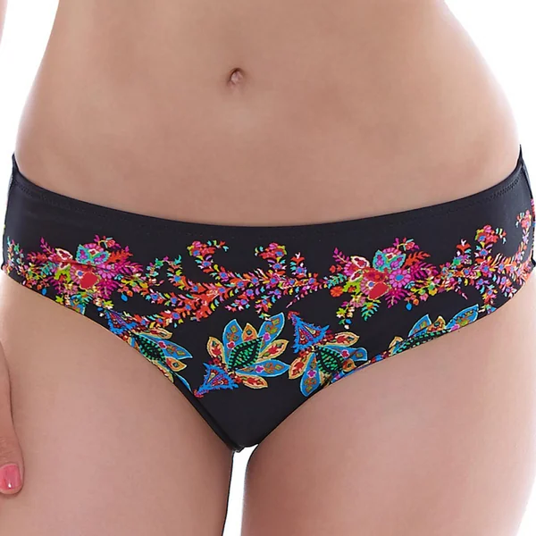 Slip de bain mi-couvrant - Noir - Elba Fantasie Bain