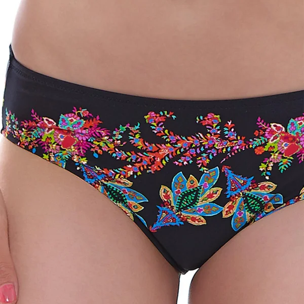 Slip de bain mi-couvrant - Noir - Elba Fantasie Bain