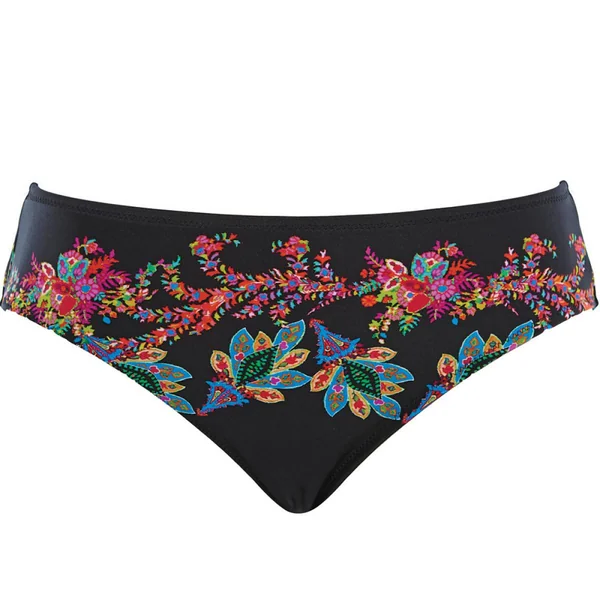 Slip de bain mi-couvrant - Noir - Elba Fantasie Bain