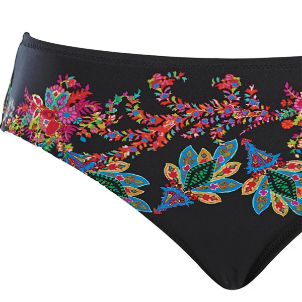 Slip de bain mi-couvrant - Noir - Elba Fantasie Bain