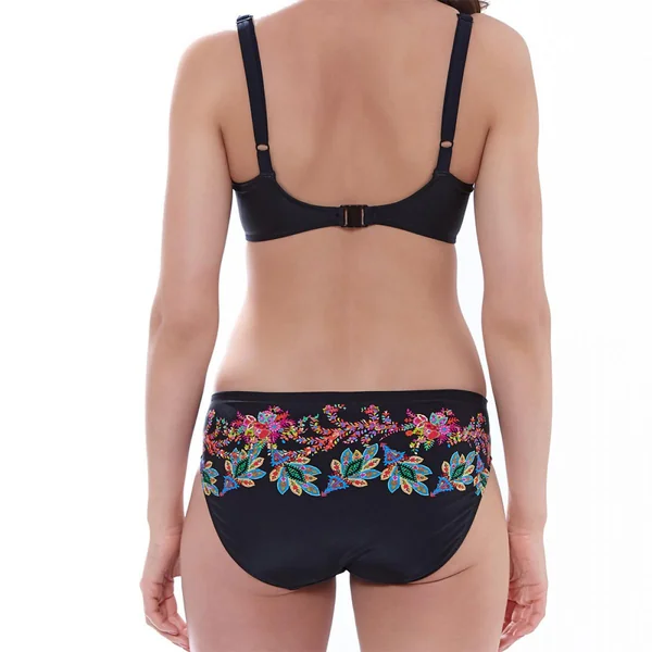 Slip de bain mi-couvrant - Noir - Elba Fantasie Bain