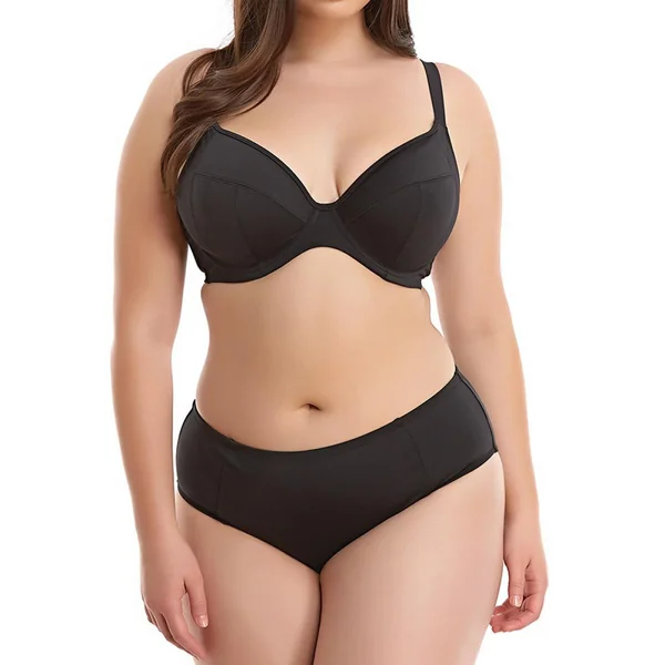 Slip de bain mi-couvrant - Noir ESSENTIALS Elomi Bain