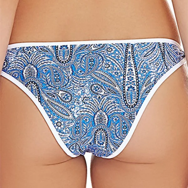 Slip de bain noué Bleu Freya Maillots