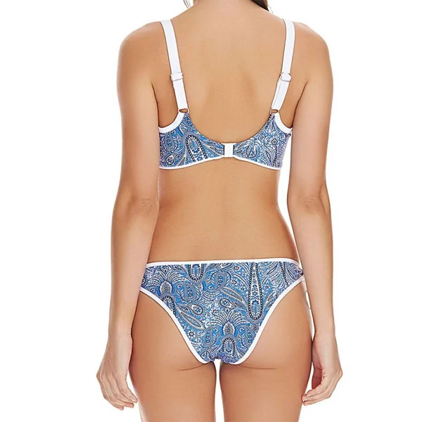 Slip de bain noué Bleu Freya Maillots