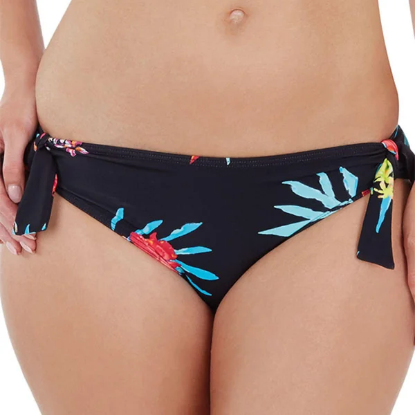 Slip de bain noué taille basse - Noir Audelle Swim