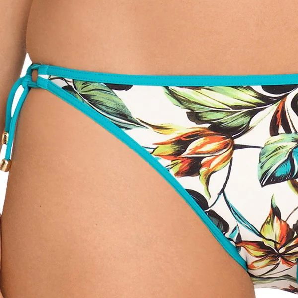 Slip de bain noué taille basse Prima Donna BILOBA tropical garden Prima Donna Maillot