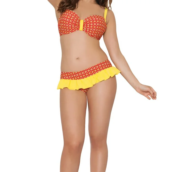 Slip de bain - Rouge en nylon Curvy Kate Maillot