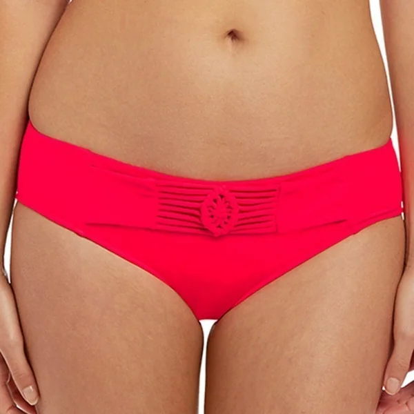 Slip de bain - Rouge MACRAME en nylon Freya Maillots