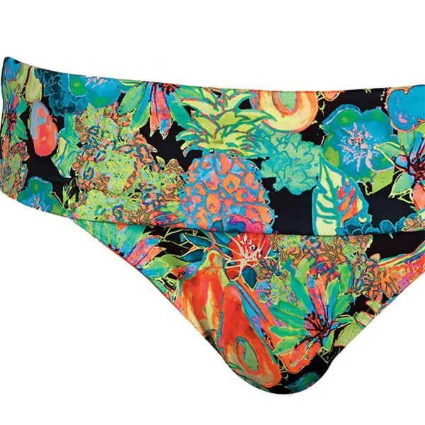 Slip de bain taille ajustable black - Island Girl Freya Maillots