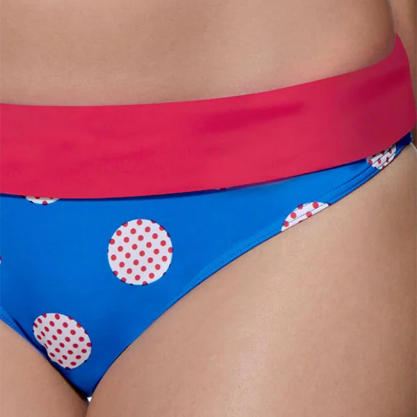 Slip de bain taille ajustable - Bleu Audelle Swim