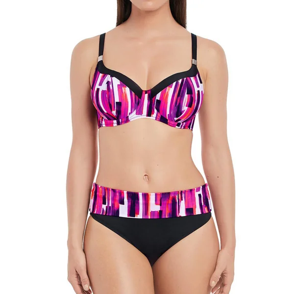 Slip de bain taille ajustable Imprimé - Fuchsia Fantasie Bain