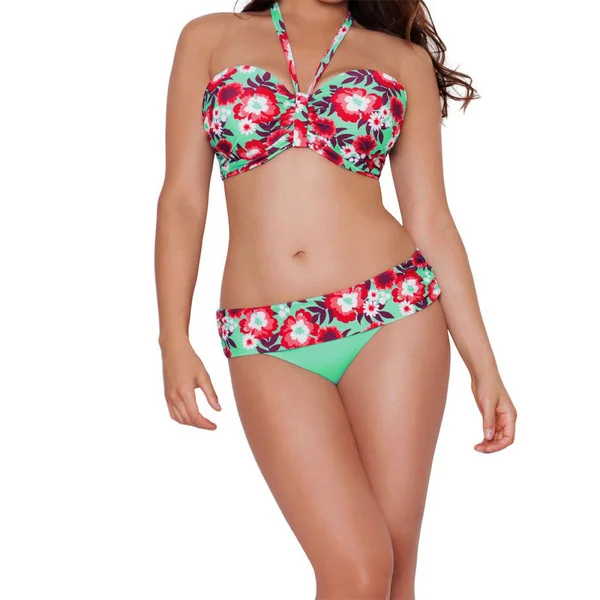 Slip de bain taille ajustable - Vert en nylon Curvy Kate Maillot
