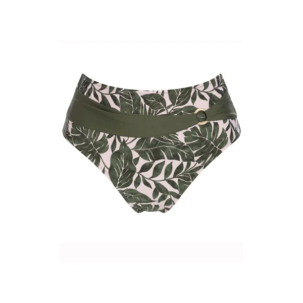 Slip de bain taille haute BALI 9310 OLIVE