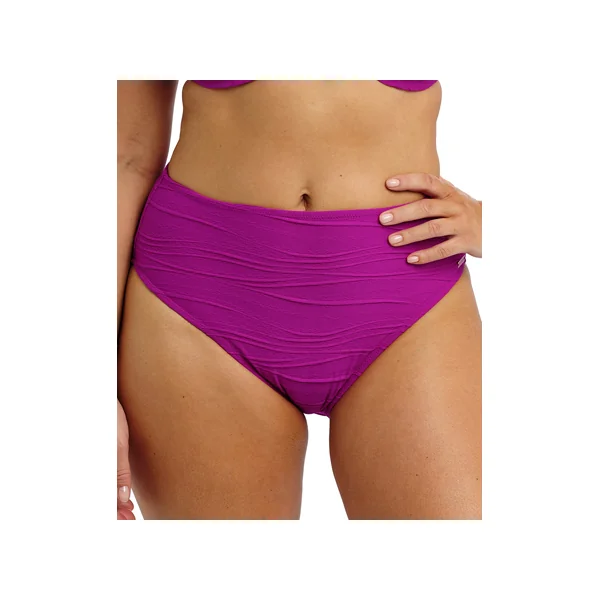 Slip de bain taille haute BEACH WAVES FS502278 BRIGHT FUCHSIA