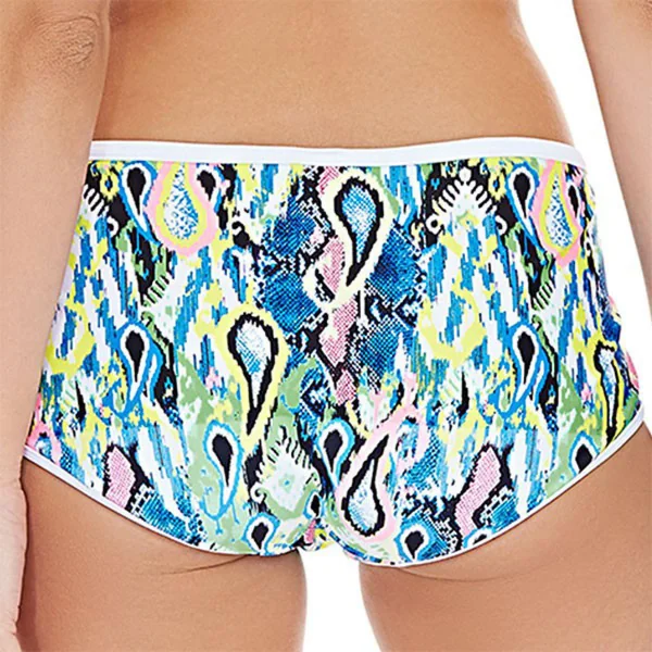 Slip de bain taille haute multicolore EVOLVE Freya Maillots