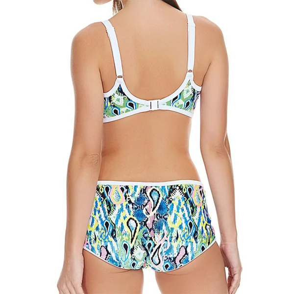 Slip de bain taille haute multicolore EVOLVE Freya Maillots