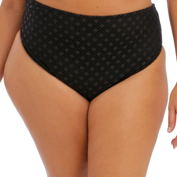 Slip de bain taille haute - Noir Elomi Bain