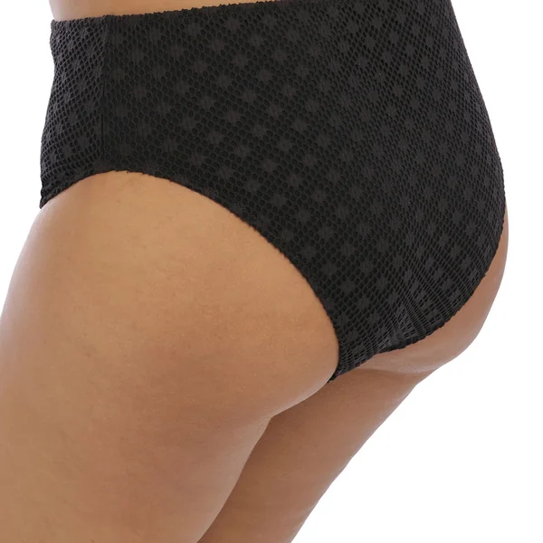 Slip de bain taille haute - Noir Elomi Bain