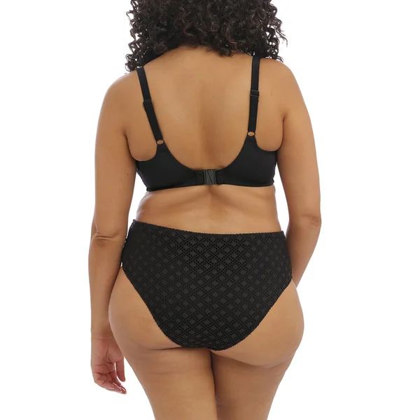 Slip de bain taille haute - Noir Elomi Bain