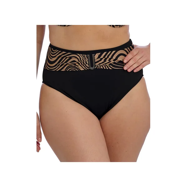 Slip de bain taille haute PEMBA ISLAND 505478 MOCHA