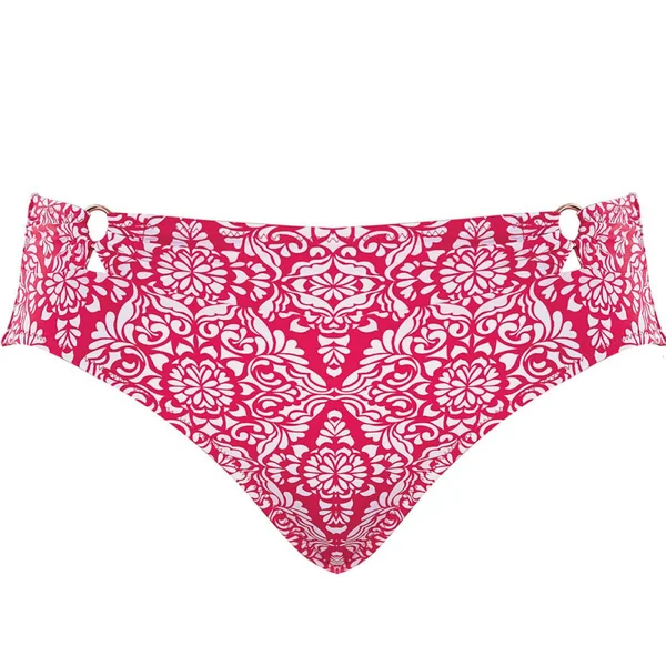 Slip de bain taille mi-haute - Corail rose Fantasie Bain