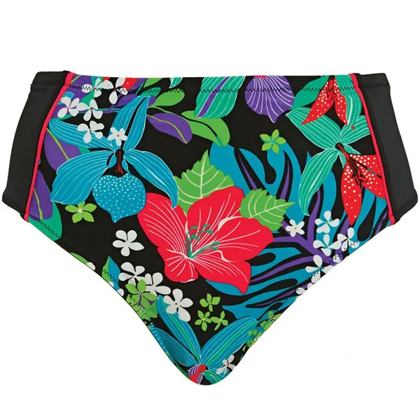 Slip de bain taille mi-haute - Noir Elomi Bain