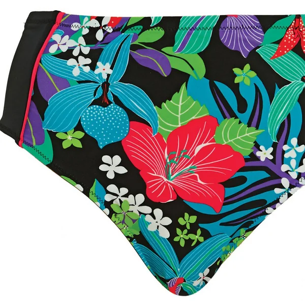Slip de bain taille mi-haute - Noir Elomi Bain
