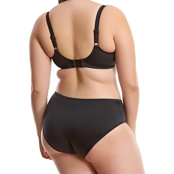 Slip de bain taille mi-haute - Noir Elomi Bain