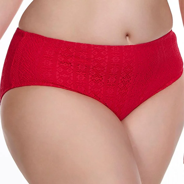 Slip de bain taille mi-haute - Rouge Elomi Bain