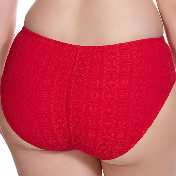 Slip de bain taille mi-haute - Rouge Elomi Bain