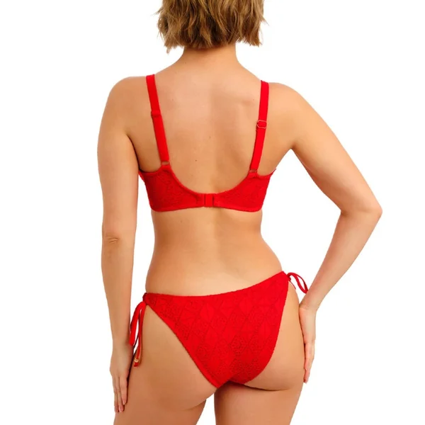 Slip de bain échancré - Rouge Freya Maillots