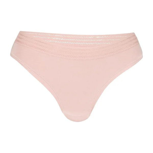 Slip femme Blush rose en coton Athéna