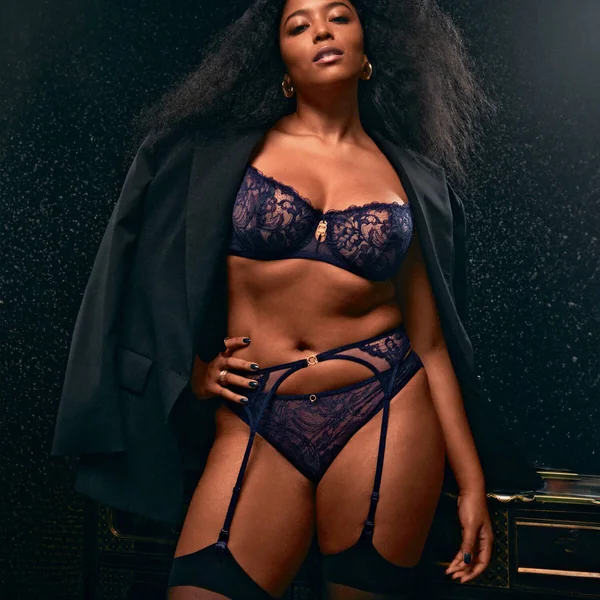 Slip italien en dentelle bleu Aubade