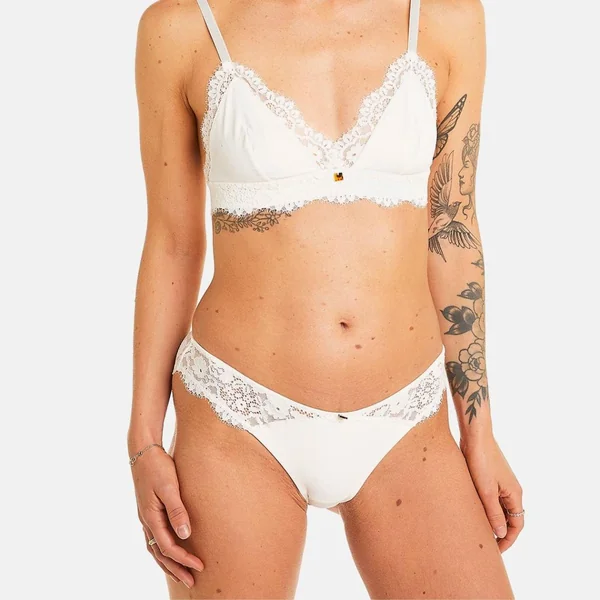 Slip ivoire Gaïa beige Camille Cerf x Pomm Poire