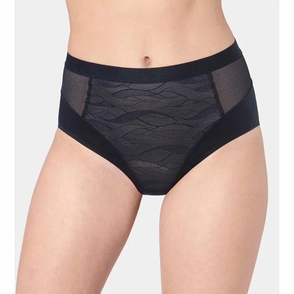 Slip maxi Airy Sensation Triumph - Noir en coton Triumph