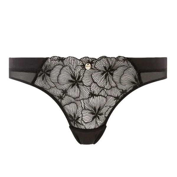 Slip noir Amandine Morgan Lingerie