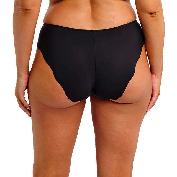 Slip noir à motifs fleuris Fantasie