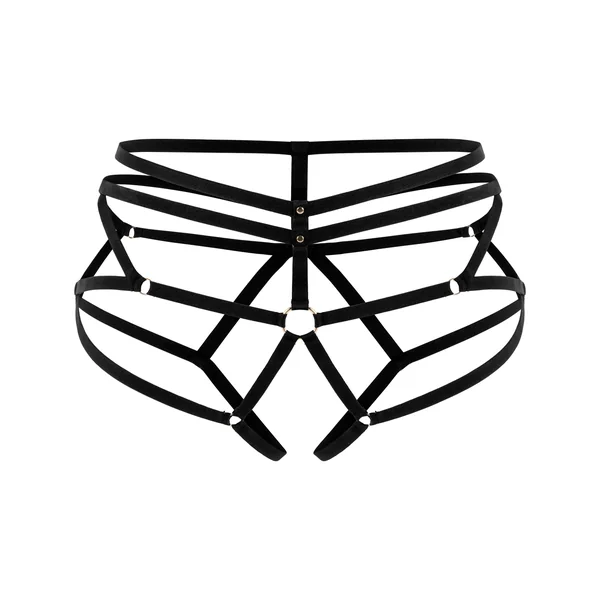 Slip ouvert élastique - Noir