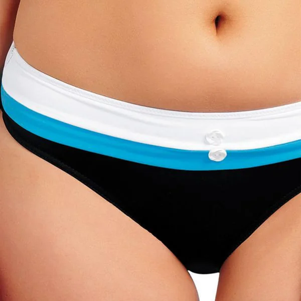 Slip Taille Basse - Noir en nylon Freya Maillots