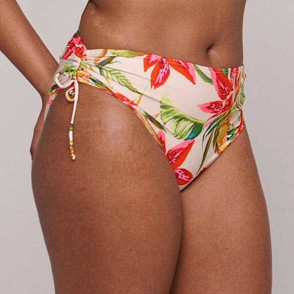 Slip taille haute ficelles Calm tropics vert - TANZANIA Prima Donna Maillot